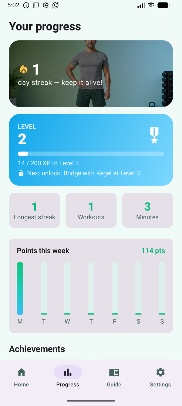Progress and streaks